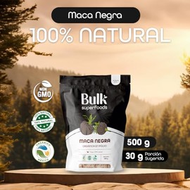 BULK SUPERFOODS Maca Negra en Polvo 100% Natural