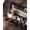 Uten Watch Boxes 6 Slots, Watch Display Storage Box PU