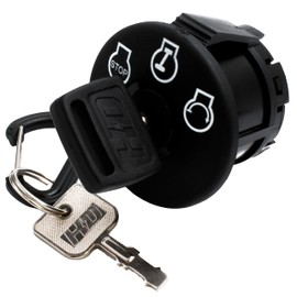 HD Switch Ignition Key Switch 077-8076-00 for Bad Boy Mowers Pup ZT Lightning MZ AOS CZT Outlaw Extreme Maverick BadBoy - Includes 2 Keys & Free Carabiner HD Switch