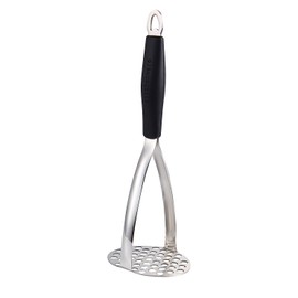 Joyoldelf Heavy Duty Stainless Steel Potato Masher, Professional Integrated Masher Kitchen Tool & Food Masher/Potato Smasher with Silicone Handle, Perfect for Bean, Vegetable, Fruits, Avocado, Meat