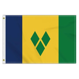 2×3 FT Saint Vincent Flag, Medium 60×90 150D Saint Vincent Outdoor Banner,Double Side Printing American Decor For Patio Garden With Brass Gromment