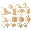 54 Pcs Quilting Template Multiple Shaped Acrylic Quilt Stencil Template