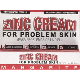 MARGARITE Cosmetics Zinc Cream, 1 Oz (2 Pack)