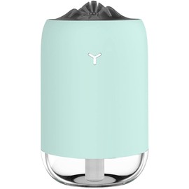 DOSYU Mini USB Humidificador, 7 Colores LED Luz de 260ml Humidificadores Portatil, 2 Modos de Pulverización, Super Tranquilo para El Hogar, El Coche,
