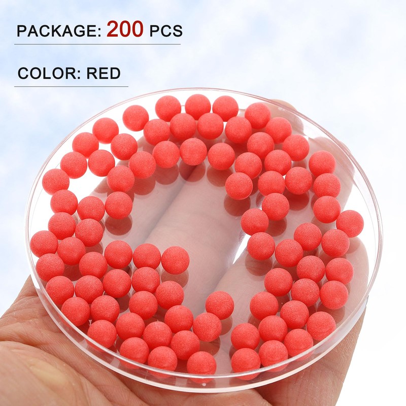 uxcell 200pcs PP Plastic Bearing Balls 1/4" (6.35mm) Solid Plastic