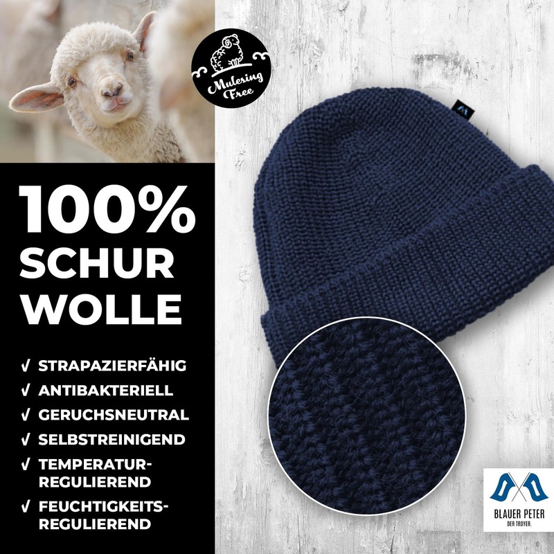 Blauer Peter - Knitted Hat - Virgin Wool - 9