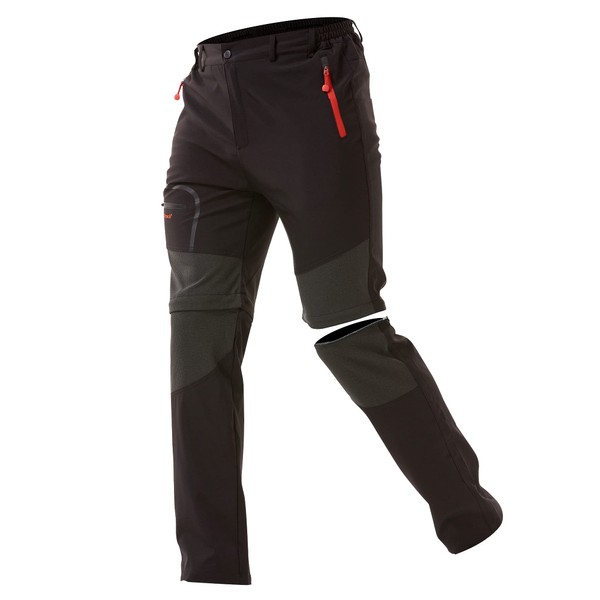 Zoerea Men's Convertible Hiking Shorts, Quick-Drying Outdoor Trousers, Lightweight Climbing