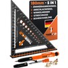 THORVALD Zimmermannswinkel 5-in-1 - Protractor Try Square + Deep Hole