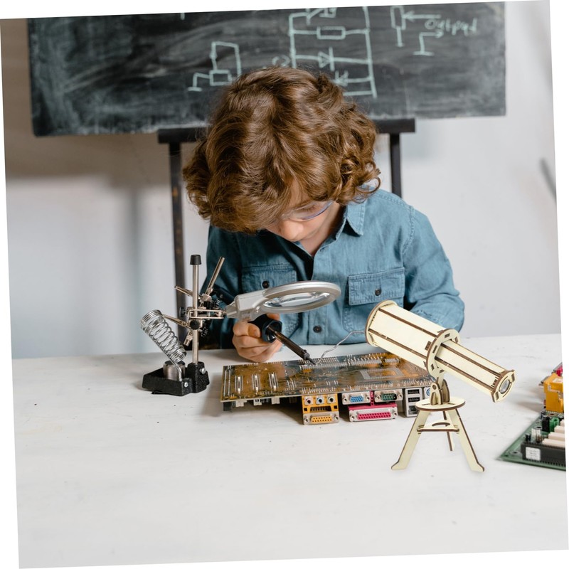 Abaodam Set of 2 Diy Telescope Scientific Diy Toys Handmade