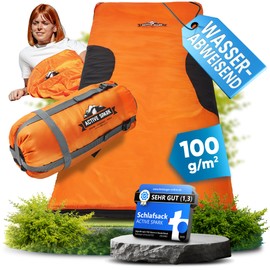 ACTIVE SPARK Summer Sleeping Bag - Orange / Black