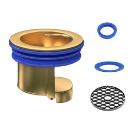 2 Pcs One Way Valve Drop-in Brass Drain Plug - Odor-Proof Seal, Prevents Backflow, Universal Fit for Sink & Shower Drains