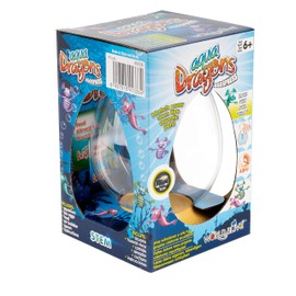 Aqua Dragons Underwater World Eggspress,Giocattolo educativo STEM,Set acquario,crescere un animale domestico facile per i bambini - Include serbatoio, cibo, uova, cucchiaio di cibo e pipetta- Turchese