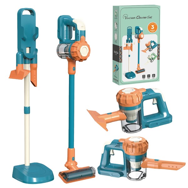 BAYMI 3-in-1 Kids Vacuum That Really Works, Toddler Toy Vacuum