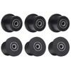 sourcing map 6 Pack Nylon Machined Wheels/Rollers Gym Replacement Wheels