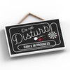 Global Designs Do Not Disturb Darts Funny Hanging Hanger Wooden