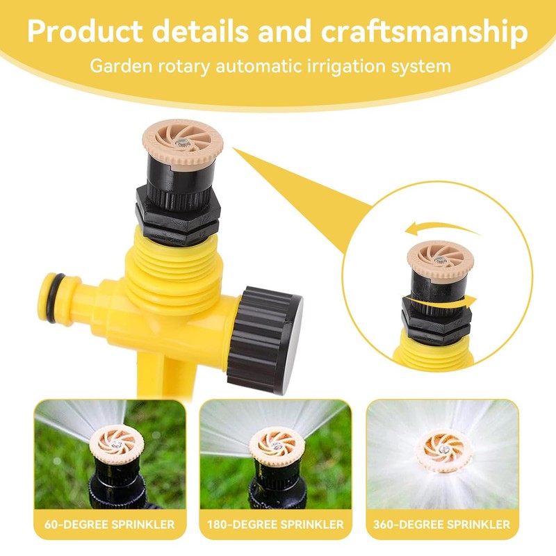 Proxima Direct 3 Pack Garden Sprinklers Lawn Sprinkler Automatic 360°
