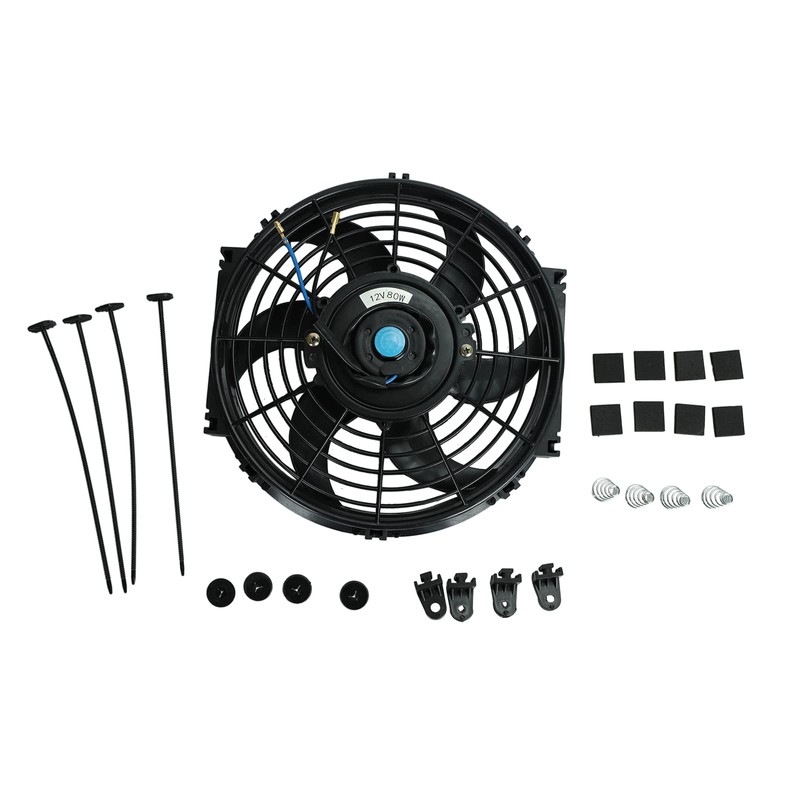 FSBCGT 2PCS 10 Inch Slim Fan Push Pull Electric Radiator