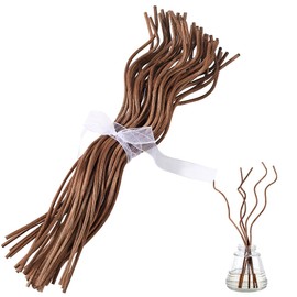 CRASPIRE 50Pcs 11 Inch Wavy Rattan Reed Diffuser Sticks Fragrance Diffuser Brown Replacement Refill Sticks Natural Rattan Fragrance Aromatherapy Volatile RefillEssential Oil Aroma Diffuser