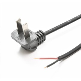 Elbow 90 Degree Angle 18AWG 2 Prong Replacement Cord Lamp Repair Wire Home Appliance Repair Power Cord, Electrical Tool Replacement Power Cord