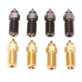8Pcs 3D Printer Extruder Nozzle 0.4mm M6 Hotend Extruder Nozzle for ELEGOO Neptune 4