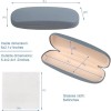 Joyberg Glasses Case, 2 Pack Eyeglass Case with Cleaning Cloth,