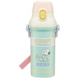 Skater PSB5SANAG-A Snoopy Pop Color Water Bottle, 16.9 fl oz (480 ml), For Kids, Antibacterial, Plastic, Made in Japan