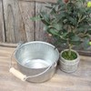 Matsunoya Galvanized Bean Bucket (Small), Made in Japan