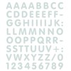 4R Quattroerre.it Letter and Number Kit Stickers, White