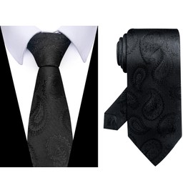 joy alice Tie For Men 6 PCS Necktie Woven Jacquard Neck Ties Set (Gray,Blue, Red,Black)