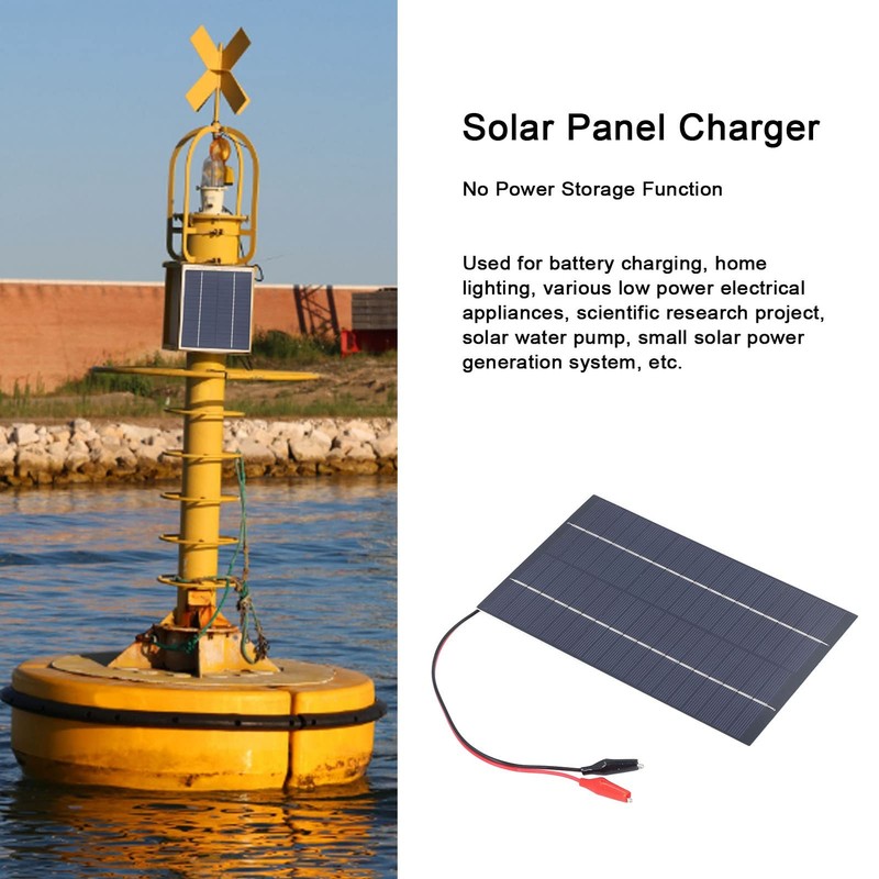 Nimomo Solar Panel 4.2W 18V Monocrystalline Silicon for Home Lighting,