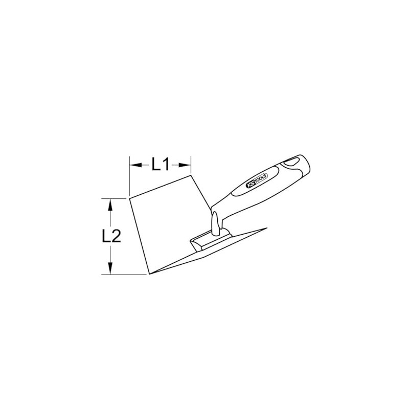 KS Tools 100 x 125mm Internal Corner Trowel