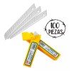 BLADES 100 Repuestos Navaja Cutter Exacto 18mm Grueso Acero