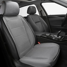 Ventilated Cooling Car Seat Cover for Summer, 3D Air Mesh Front Seat Protector with Storage Pocket for Cars, Trucks and SUVs