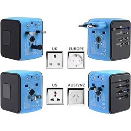 JMFONE International Travel Adapter Universal Power Adapter Worldwide All in 1 , 4USB-A