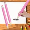 Wuyituart 2 Pcs Jumbo Wooden Pencils 13.4 Inch Funny Pink