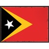 AGDeko® Blechschild Osttimors Flag Fahne Flagge East Timor Größe 30x20