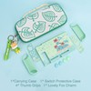 DLseego Animal Crossing Switch Set, Green Leaf Carrying Case with