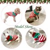 CooShou Dog Christmas Sweater Pet Winter Knitwear Xmas Elf Costume