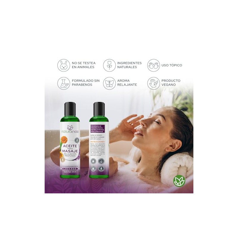 Aceite Relajante para Masaje Relajación Profunda Naturalness 125 ml –