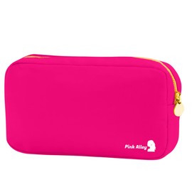 Pink Alley Makeup Bags, Hot Pink, Small, Makeup Bag