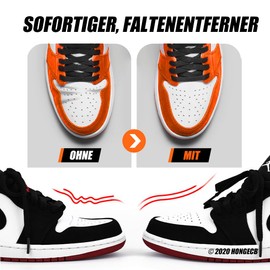 3 Pairs of Anti-Wrinkle Shoes Protection, Prevent Trainers Shoes from Wrinkle Recess, Against Shoe Bends, Toe Box Shields, Shoe Wrinkle Prevention for Men Size EU 40-46 - White -