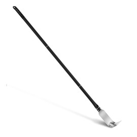G.a HOMEFAVOR Pizza Oven Ash Rake, Stainless Steel Charcoal Rake Pizza Oven Accessories, 47 Inch Long Handle, Ash Rake Tool for Wood Fired Pizza Oven