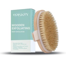 Episkey Dry Skin Body Brush Improves Skin's Health and Beauty With Natural Bristle | Remove Dead Skin and Toxins, Cellulite Treatment, Exfoliates, Stimulates Blood Circulation