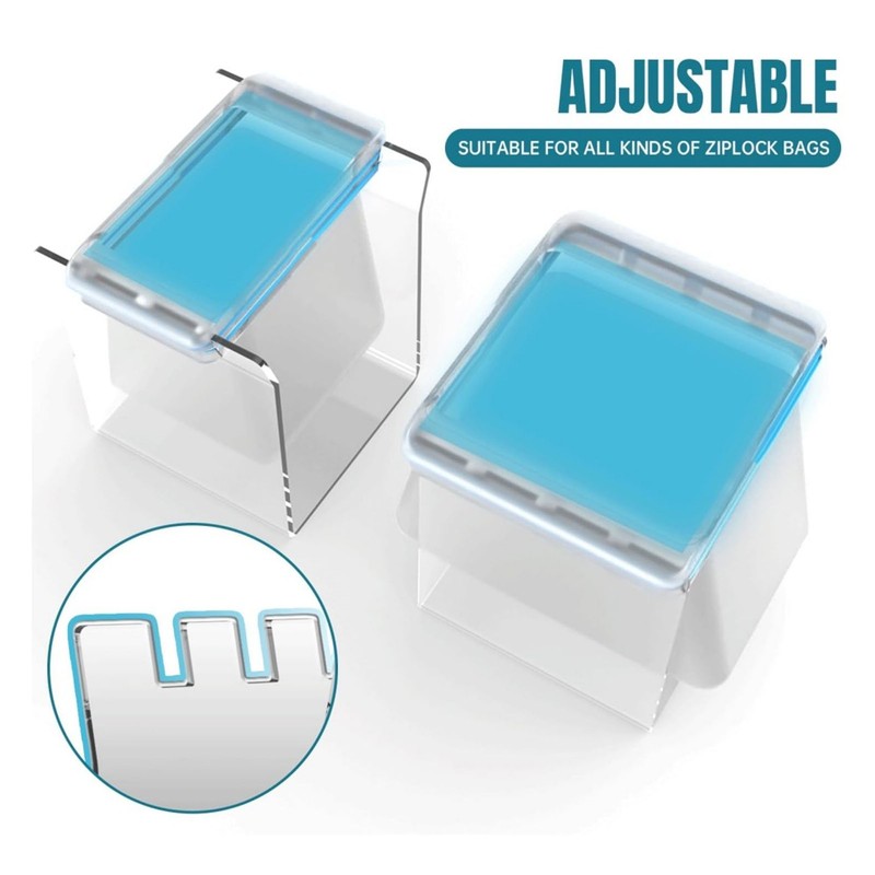 Filling Freezer Bag Stand Acrylic Adjustable Food Storage Bag Stand