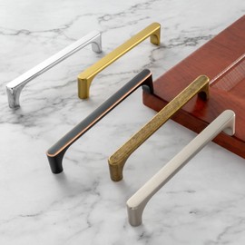 BEROSSA 10 Pack 5 Inch Polished Chrome Drawer Pulls Chrome Cabinet Handles Chrome Hardware for Kitchen Cabinets 3126 Drawers Bedroom Dresser Bathroom Vanity Cupboard