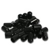 Ohamtes 100PCS ID9.5mm Black PVC Rubber End Cap, Vinyl Flexible