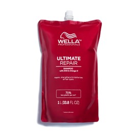 Wella Professionals Wella Professionals Ultimate Repair Shampoo zur Tiefenreinigung – reparierendes Shampoo mit Metal-Purifier-Technologie gegen Schadstoffe – Feuchtigkeitsshampoo mit luxuriösem Duft – 1 L Beutel