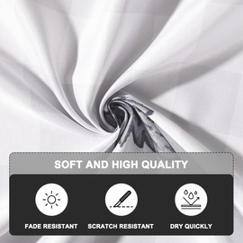 Heirloom Haven Fall Blue Pumpkin Tablecloth 60x48 Inch Rectangular，Leaves Thanksgiving Autumn Harvest Stain Resistant Table Cover for Holiday Party Picnic Dinner Farmhouse Decoration（Buffalo Plaid）