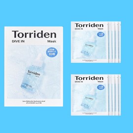 Torridon Toriden Dive-in Mask Pack 10 Sheets Low Molecular Hyaluronic Acid High Moisture Mask Pack / 토리든 다이브인 마스크팩 10매 저분자 히알루론산 고수분 마스크 팩