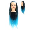 Hair Mannequin Head Colorful Hair Braiding Practice Hairdressing Mannequin Head
